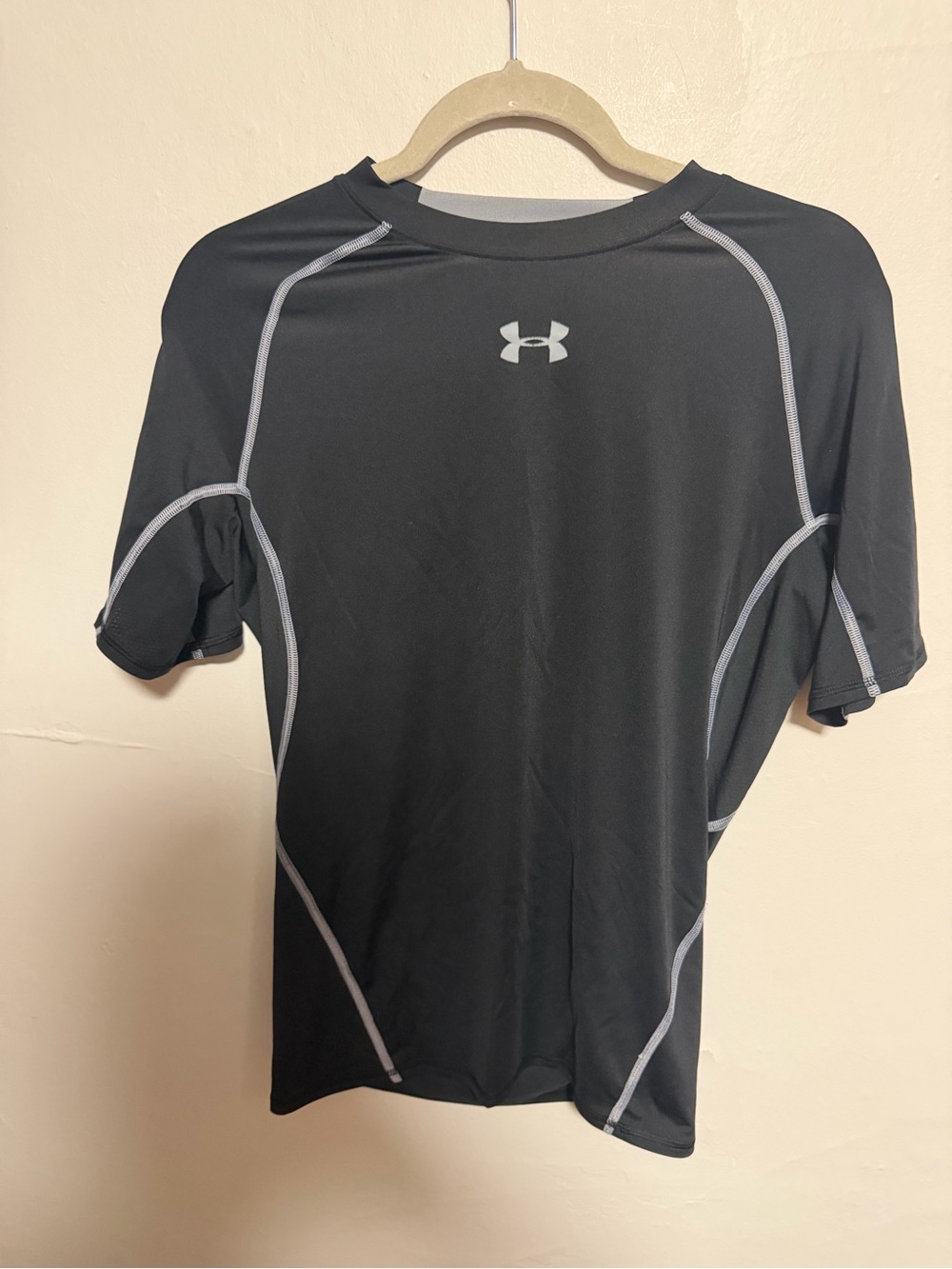 Under Armour Black Performance Tee with Gray Neckband